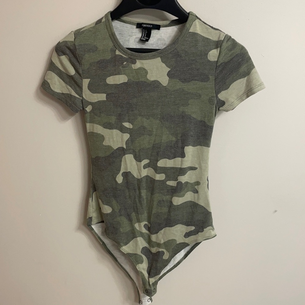 Forever 21 Camo Bodysuit